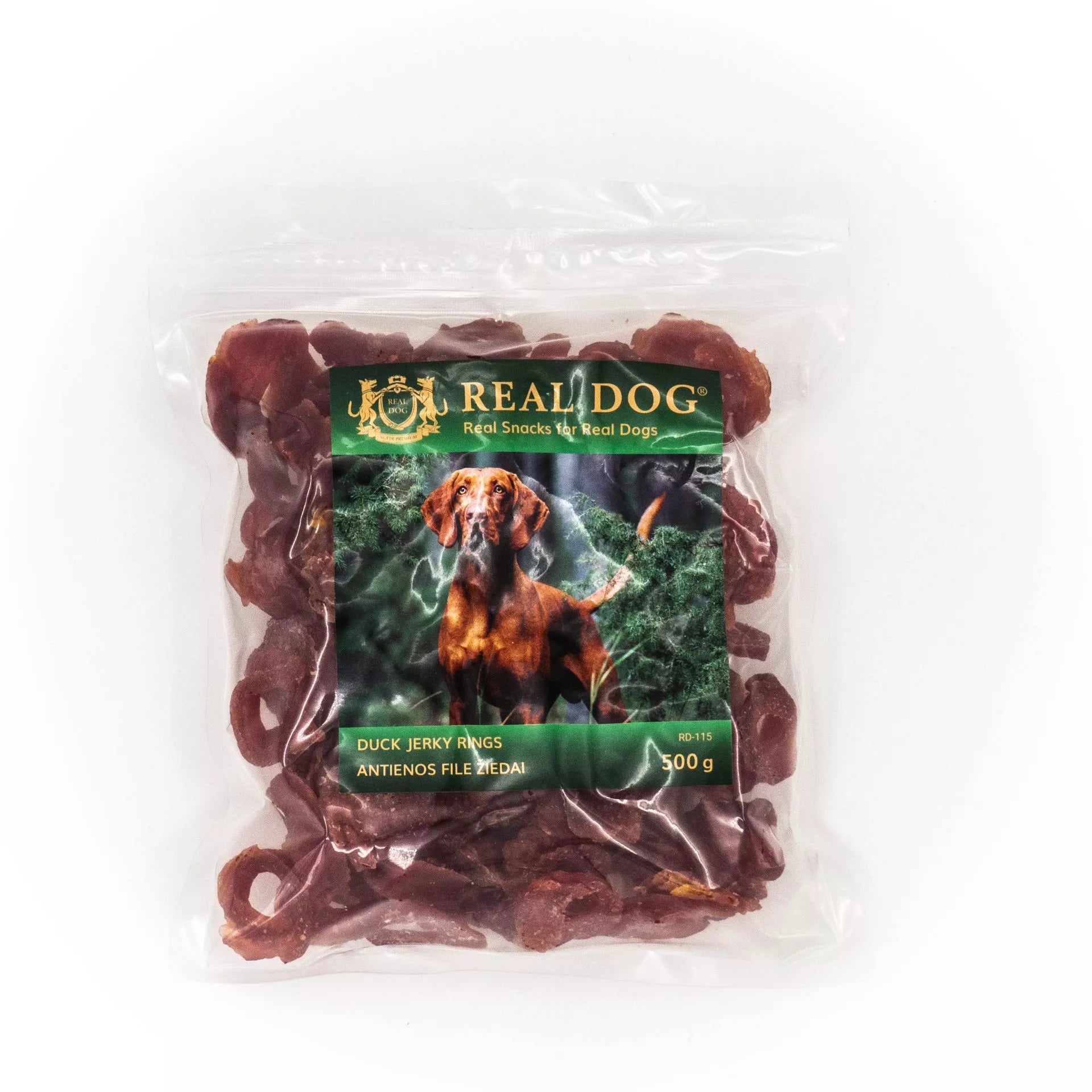Real Dog SNACKS Minkšti antienos file žiedai 500g