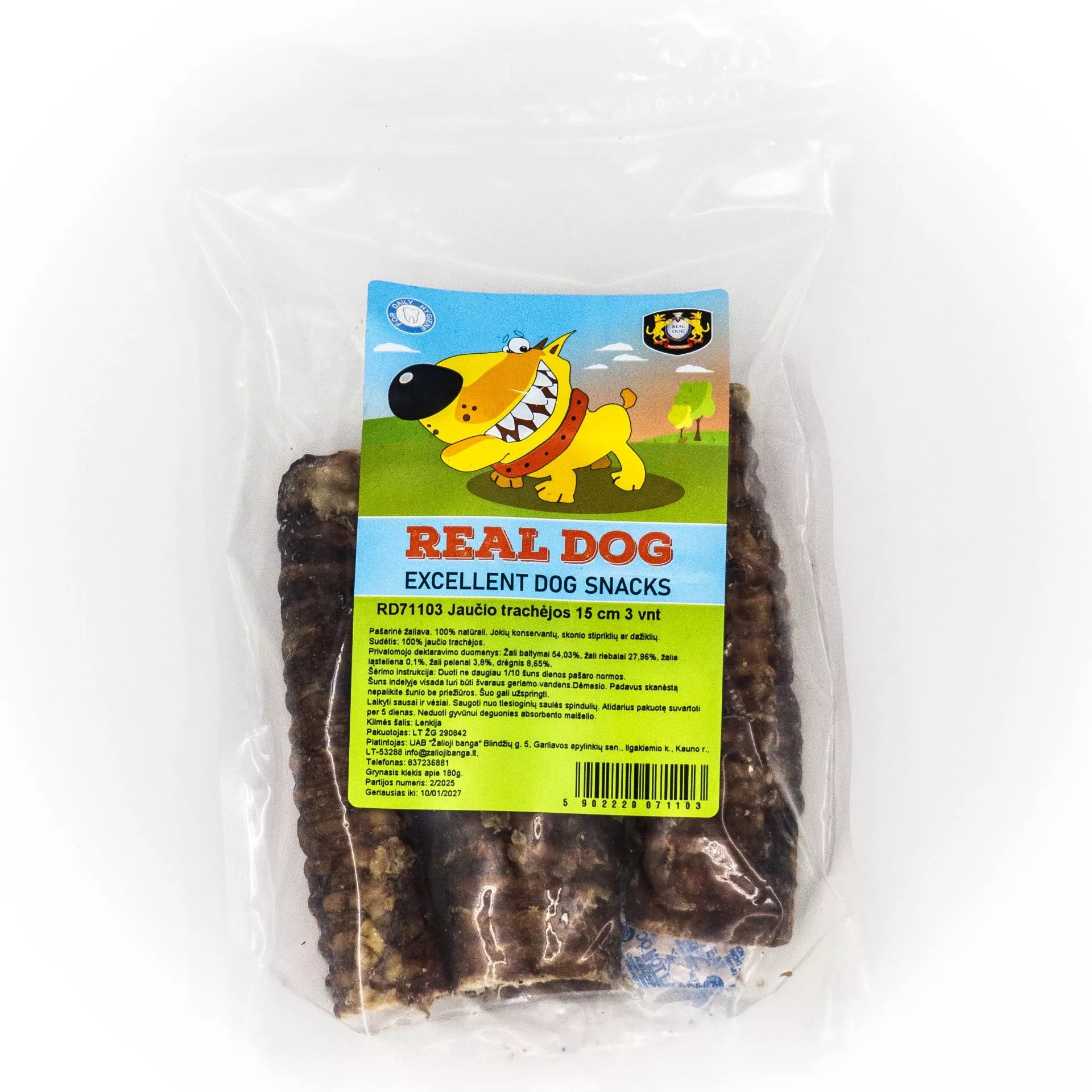 Real Dog jaučio trachėjos 15 cm