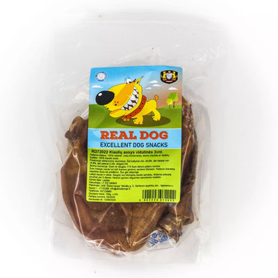 Real Dog kiaulės ausys vidutinės 3vnt.