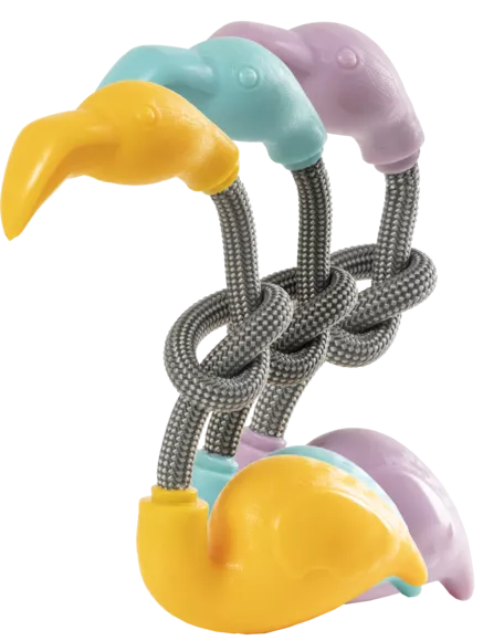 Gimdog FLAMINGO įv. spalvų žaislas šuniui