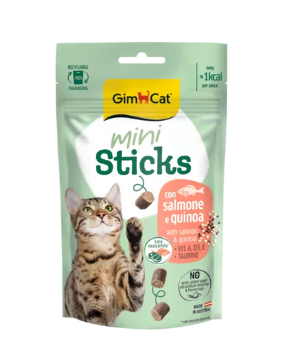 GIMCAT MINI STICKS WITH SALMON & QUINOA 50 G