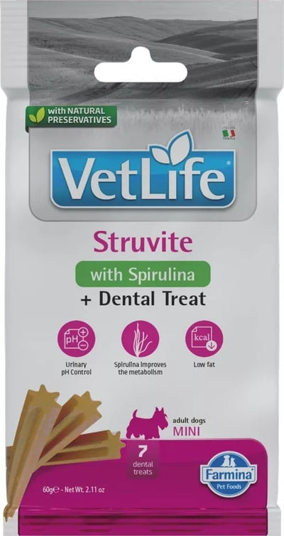 FARMINA  VET LIFE - DOG TREAT - STRUVITE ADULT MINI 60 g