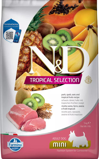 FARMINA N&D TROPICAL SELECTION - DOG Dry Pork ADULT MINI 5 kg