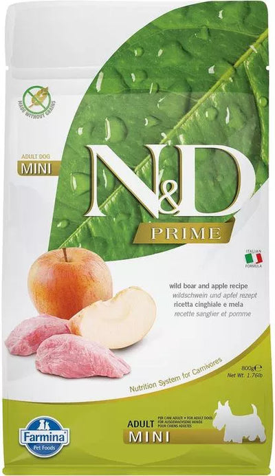 FARMINA N&D PRIME - DOG Dry Wild Boar&Apple ADULT MINI 800 g