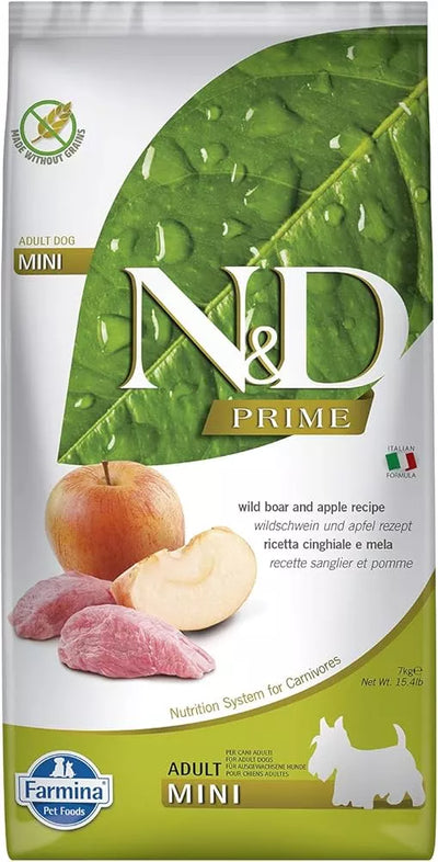 FARMINA N&D PRIME - DOG Dry Wild Boar&Apple ADULT MINI 7 kg