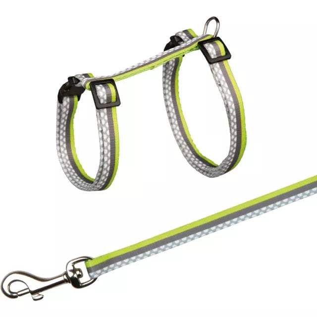 Trixie Freshline Spot Kačių petnešos su pavadėliu, 27-45 cm-10 mm, 1.20 m