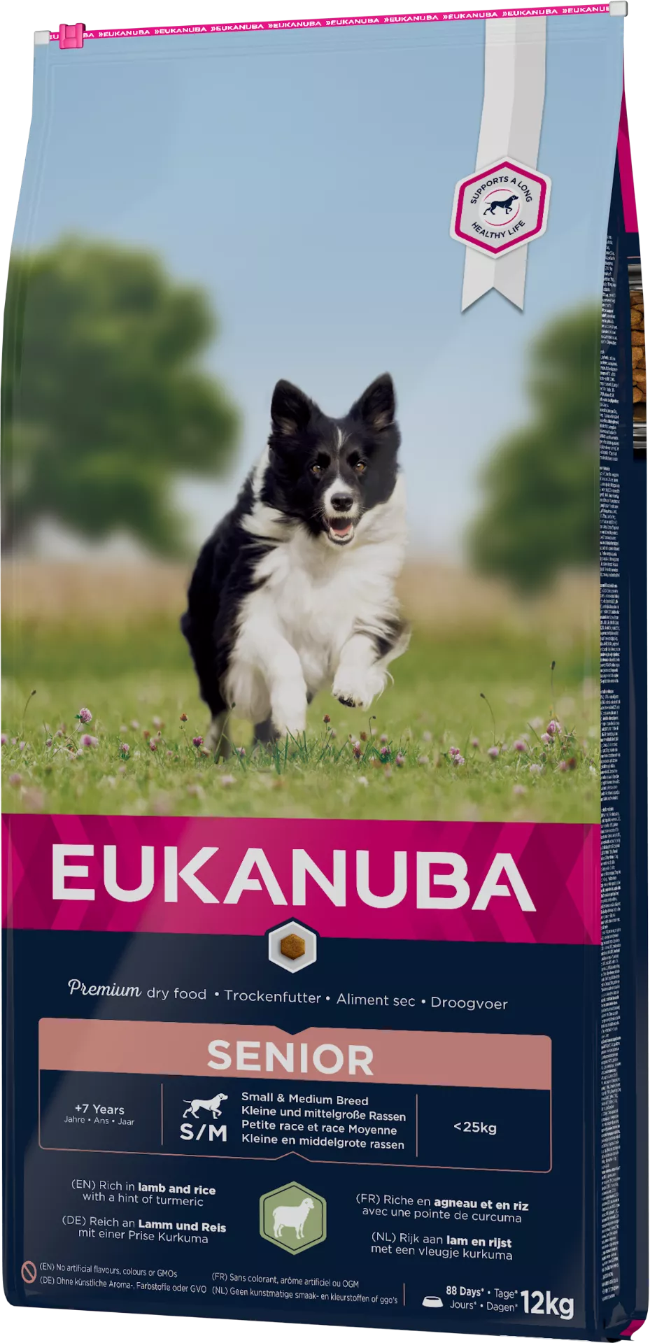 EUK Dog Senior Small Medium Breed Lamb Rice 12 kg