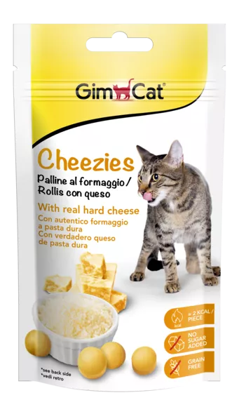 GimCat Cheezies skanėstai katėms su sūriu 50g