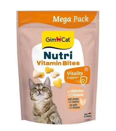 GIMCAT NUTRI VITAMIN BITES CHICKEN (su vitaminais ir vištiena) 425 G