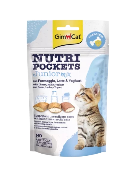 GimCat Nutri Pockets Junior Mix skanėstai katėms 60g