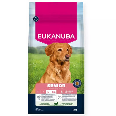 Euk Dog Senior L/XL Breed Lamb Rice 12 kg