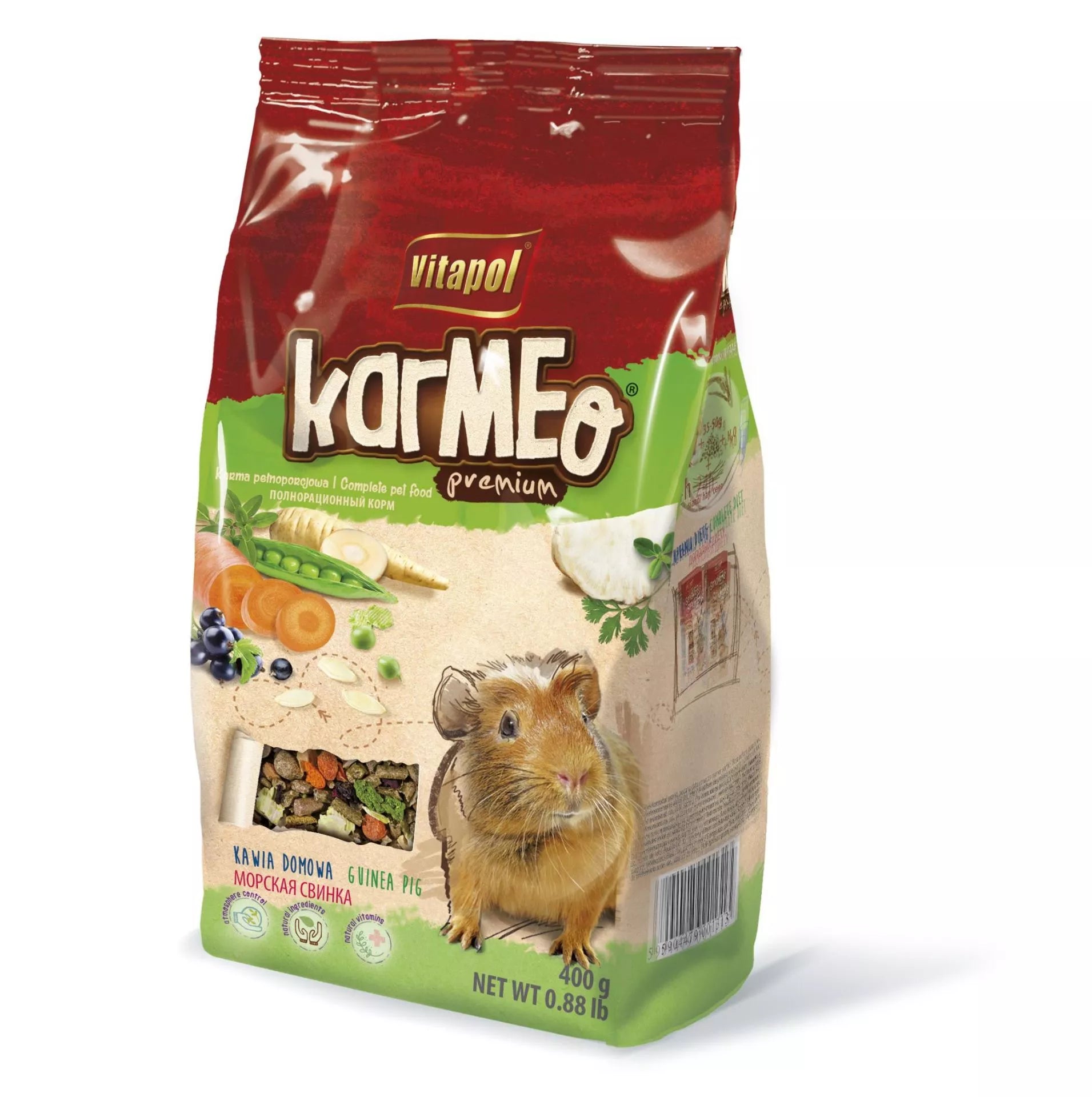 Vitapol visavertis pašaras jūrų kiaulytėms 400g