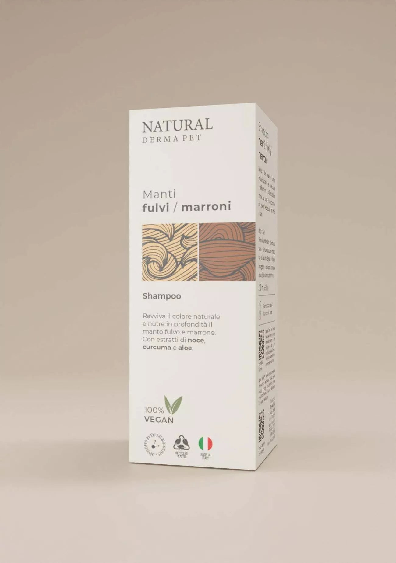 Natural Derma Pet rudojo kailio šampūnas šunims – sodrina spalvą, švelnios valomosios formulės, 300 ml