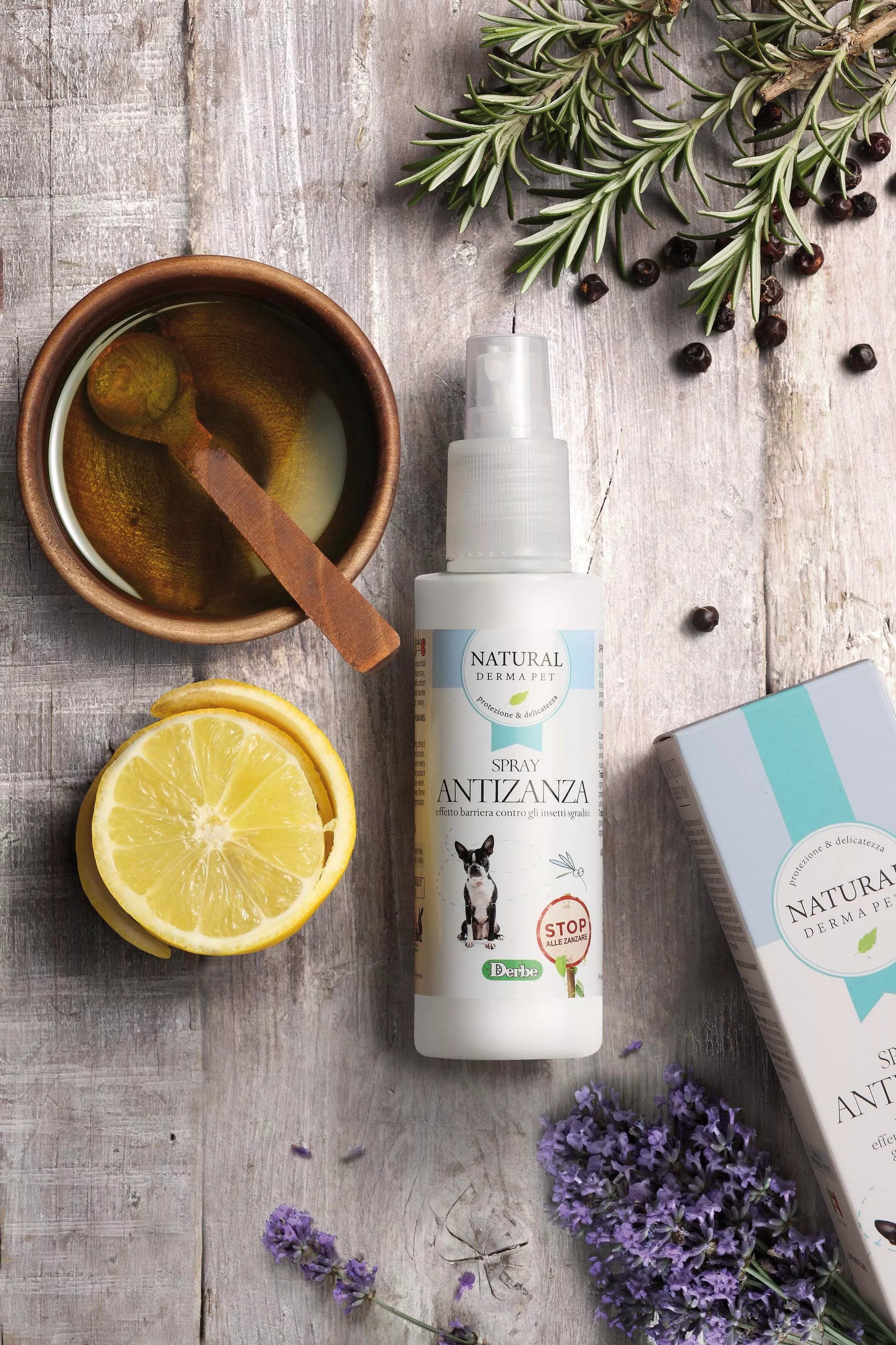 Natural Derma Pet Šunų apsauginis purškalas – Greito poveikio kenkėjų gynybos formulė, 100 ml buteliukas