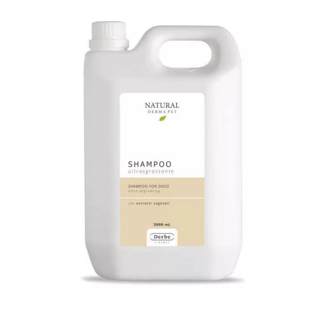 Natural Derma Ultra riebalų šalinimo gyvūnėliams šampūnas – Giliai valanti formulė, 3L butelis