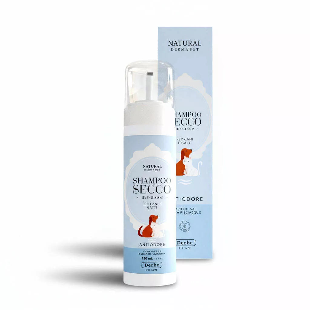 Natural Derma Pet Mousse Šampūnas – Anti-Odor formulė, švelnus valymas, 150 ml