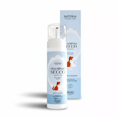 Natural Derma Pet Mousse Šampūnas – Anti-Odor formulė, švelnus valymas, 150 ml
