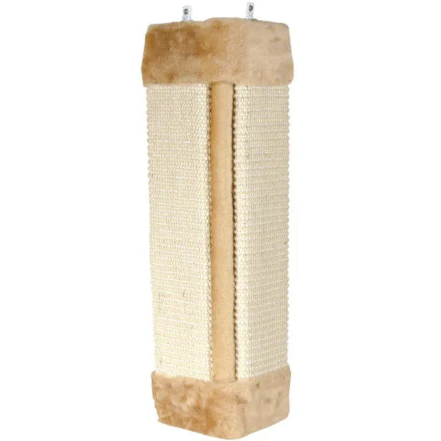 Trixie Draskyklė kampams, sizalis-pliušas, su kačių mėta, 23x49 cm, natural-smėlio