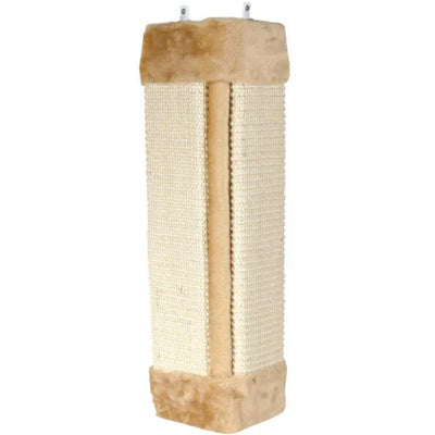 Trixie Draskyklė kampams, sizalis-pliušas, su kačių mėta, 23x49 cm, natural-smėlio