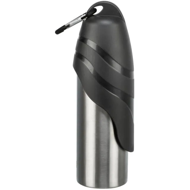 Trixie Gertuvė butelis su dubenėliu, nerūd. plienas/plastikas, 0.75 l