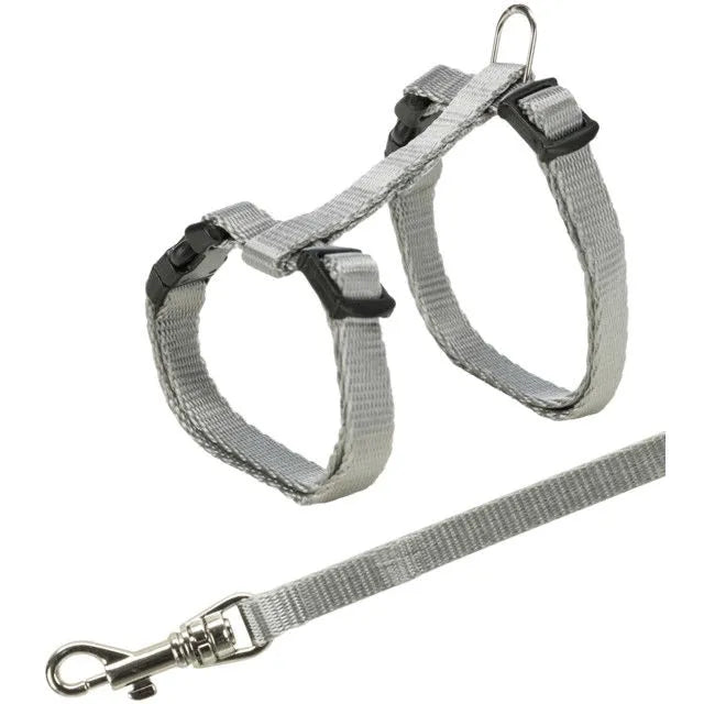 Trixie Junior Kačiukų petnešos su pavadėliu, 19-31 cm-8 mm, 1.20 m
