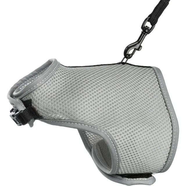 Trixie Kačių petnešos minkštos su pavadėliu, 24-42 cm, 1.20 m
