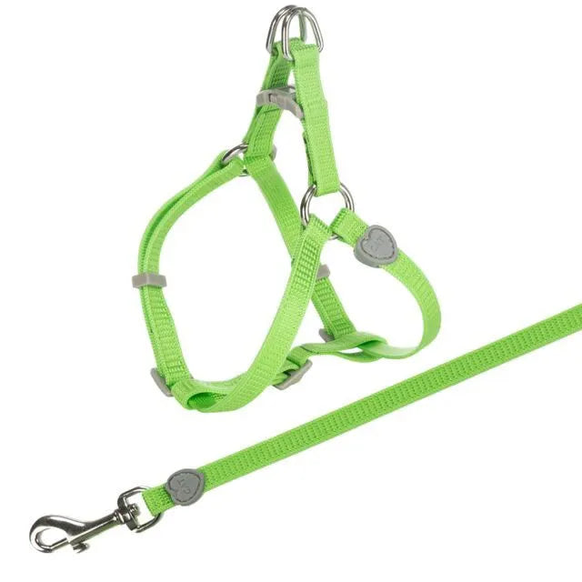 Trixie One Touch Kačių petnešos su pavadėliu, nailonas, 26-37 cm-10 mm, 1.20 m