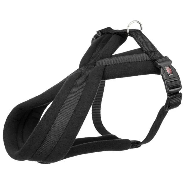 Trixie Premium touring petnešos, L 60-100cm/25mm, juodos
