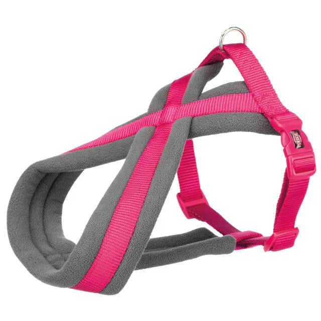 Trixie Premium touring petnešos, XS-S 30-55cm/15mm, fuksija