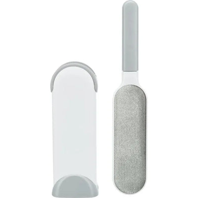 Trixie Pūkų surinkimo šepetys su talpa pūkams, 33 cm, baltas/pilkas