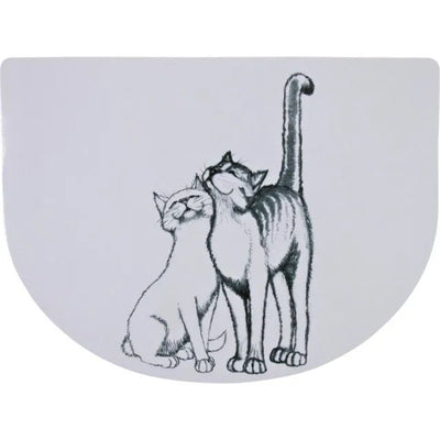 Trixie Pussy Cat Kilimėlis dubenėliams, 40x30 cm, baltas