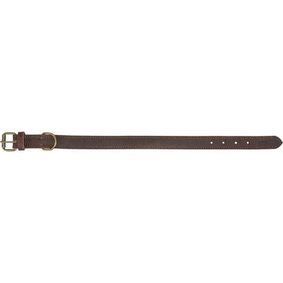 Trixie Rustic rieb. odos antkaklis, M 37-44cm/25mm, tams. rudas