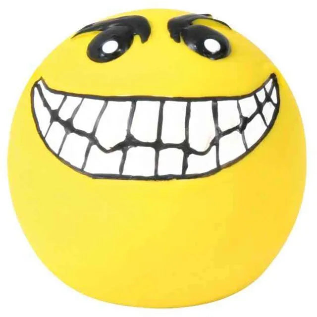 Trixie Smiley kamuolys, lateksas/poliesterio užpildas, 6 cm